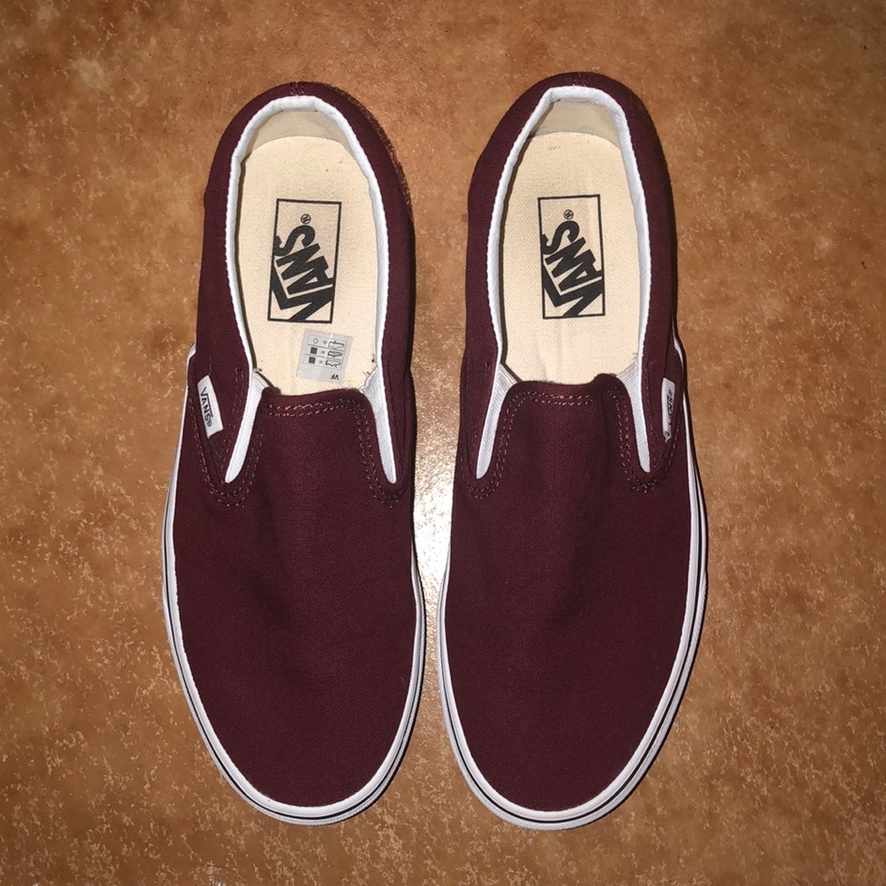 Classic Maroon Slip-On Vans